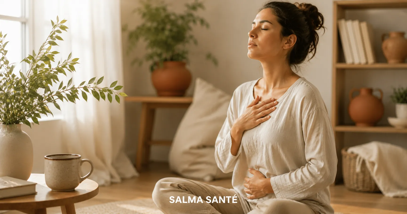 Respiration pour calmer l'anxiété