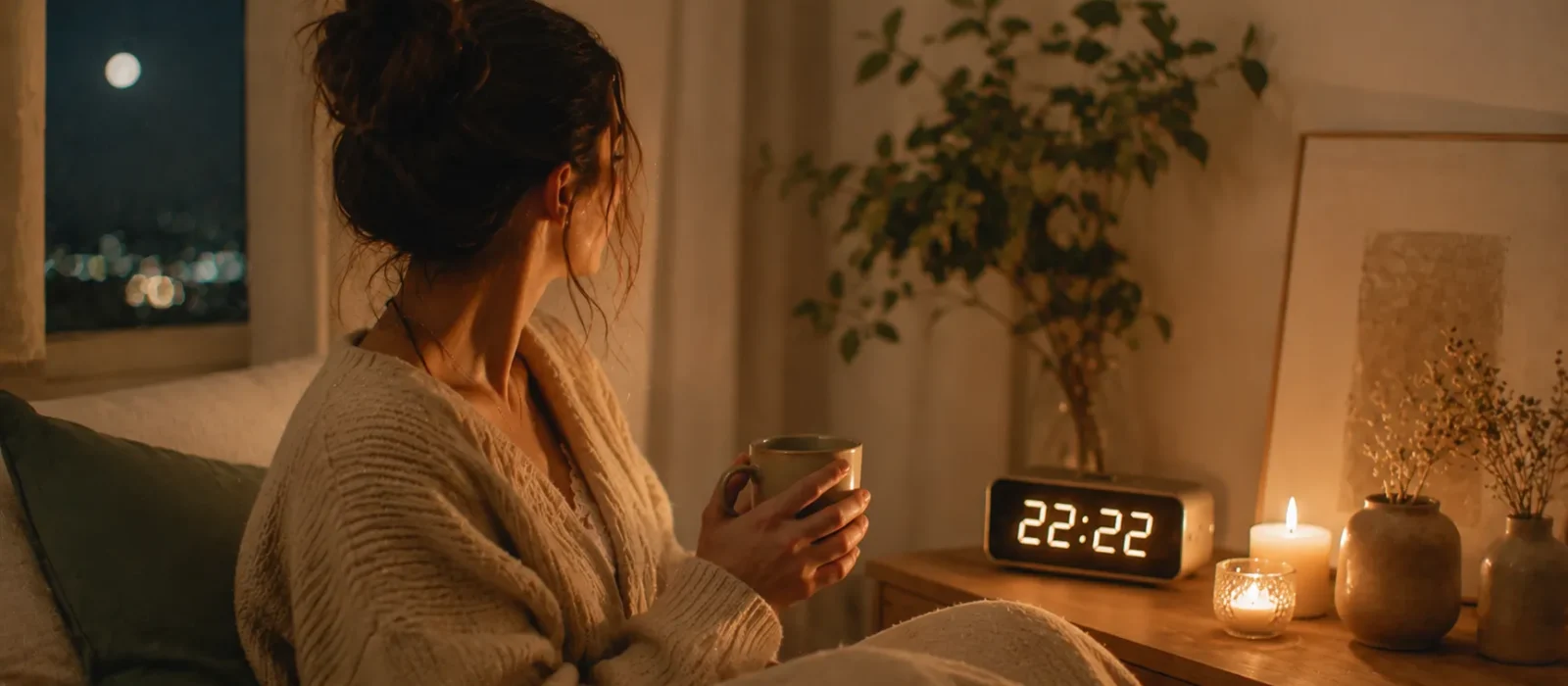 Signification 22h22 : l’heure miroir du soir et ce qu’elle dit de votre état intérieur